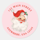 Suche nach retro santa aufkleber Weihnachten