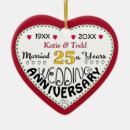 Suche nach 25 jahrestag ornamente Weihnachtsgeschenk