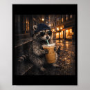 Suche nach lustiger waschbär poster Eiskaffee