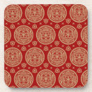 Recherche de motif aztèque dessous de verres Arrière plan