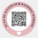 Recherche de coeur romantique autocollants Rose