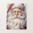 Recherche de santa puzzles Chapeau de santa rouge