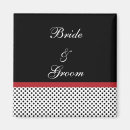 Recherche de rouge et blanc mariage magnets Noir