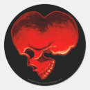 Recherche de rouge sang autocollants Crâne