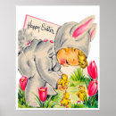 Suche nach vintage osterhasen poster Retro
