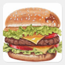 Recherche de cheeseburger autocollants Nourriture