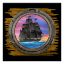 Suche nach piraten schiff poster Meereslandschaft