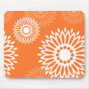 Recherche de fleur mandala tapis souris Orange