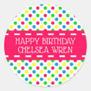 Recherche de pois bleu blanc autocollants Points