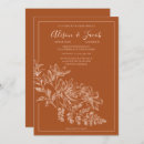 Recherche de ligne dessinée floral mariage invitations Pour tous