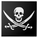 Recherche de drapeau de pirate carreaux Crâne et os