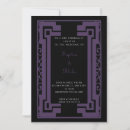 Recherche de black and purple invitations Élégant