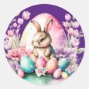 Recherche de oeufs de lapin autocollants Fleurs