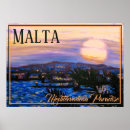 Suche nach malta reise poster Vintag