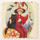 Suche nach schwarze katze halloweens untersetzer Kürbis