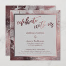 Recherche de marbre gris invitations Or rose