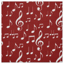 Recherche de notes musique tissus Rouge