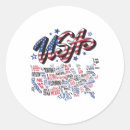 Suche nach usa karte aufkleber Amerika