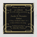 Recherche de remous de noir invitations Élégant