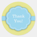 Recherche de merci bleu autocollants Baby shower