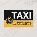Recherche de chauffeur de taxi jaune cartes visite Transport