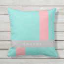 Recherche de turquoise corail coussins Géométrique