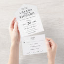Recherche de prénom invitations Noir et blanc
