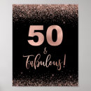 Recherche de 50th birthday posters Gold