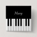 Recherche de piano badges Musical