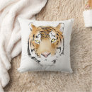 Recherche de tête de tigre coussins Animal