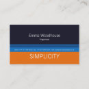 Recherche de simplicité cartes visite Bleu