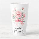 Recherche de fleur de janvier tasses Naissance
