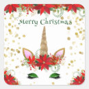 Recherche de licorne rouge autocollants Noël