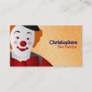 Recherche de peinture visage cartes visite Clown