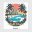 Recherche de rétro surf autocollants Surfer