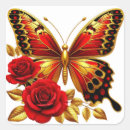 Suche nach roter schmetterling aufkleber Gold