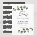 Recherche de noir blanc vert invitations Aquarelle
