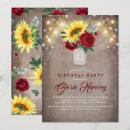 Recherche de tournesol rouge invitations Rustique