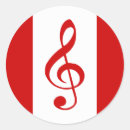 Recherche de interprétation autocollants Musique