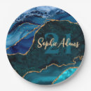 Recherche de stylisé assiettes en papier Monogramme