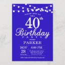Recherche de royal blue party invitations Fête d'anniversaire