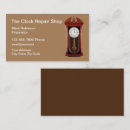 Recherche de horloges cartes visite Réparation d'horloge