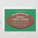 Suche nach amerikanischer fußball einladungen Touchdown