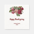 Recherche de thanksgiving serviettes Rose