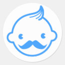 Recherche de moustache mignonne autocollants Petit homme