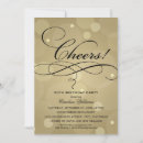Recherche de de champagne anniversaire invitations Noir
