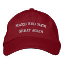 Recherche de rouge chapeaux brodés Drôle