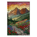 Suche nach buntglasfenster poster Landschaft