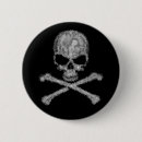 Suche nach totenkopf mit gekreuzter knochen buttons Gespenstisch