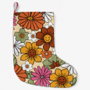 Recherche de années 70 chaussette de noël Fleur